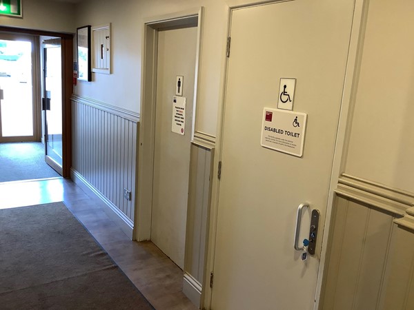 (17) key operated disabled toilets