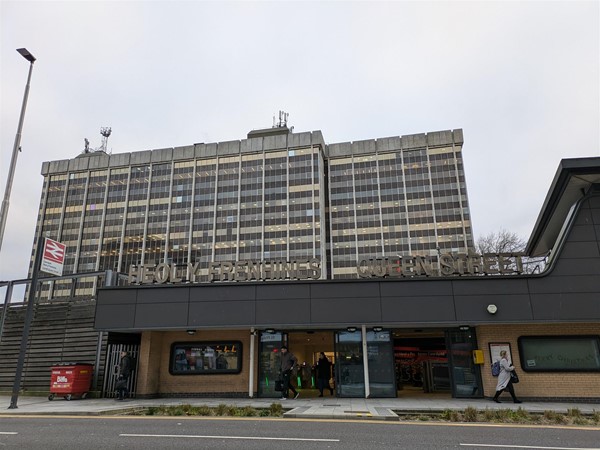 Image of entrance to railways station