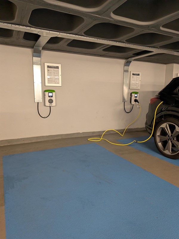 image of EV charger bay