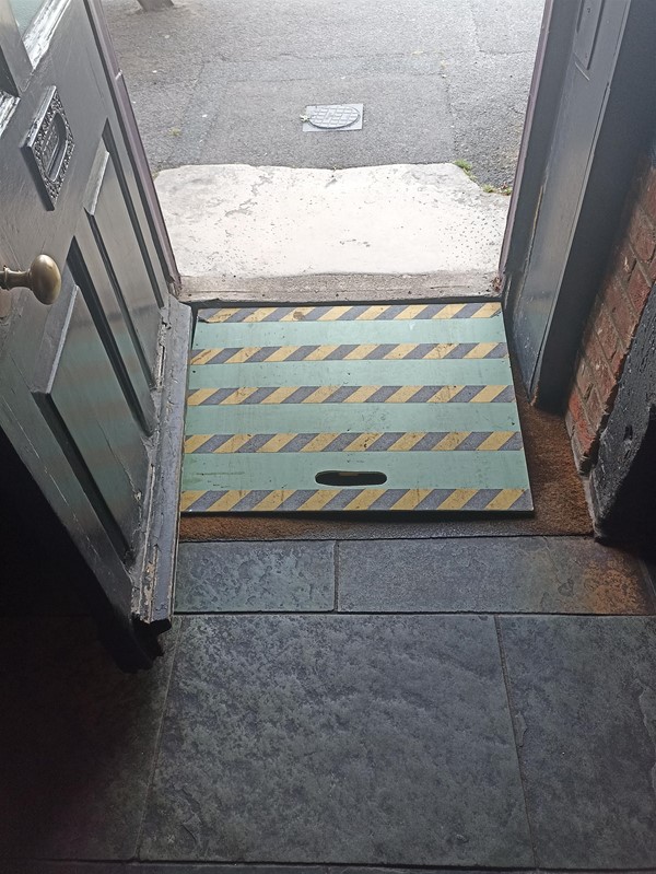 Front door access ramp