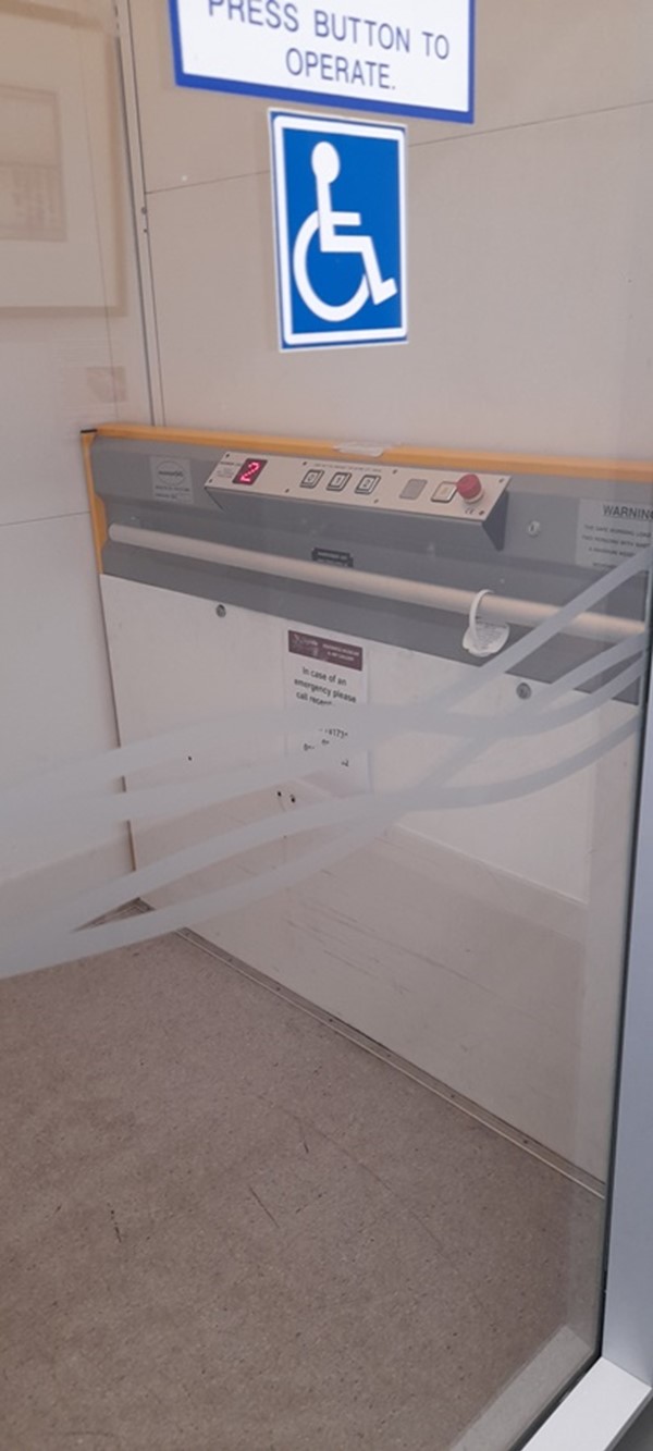 Image of a wheelchair lift