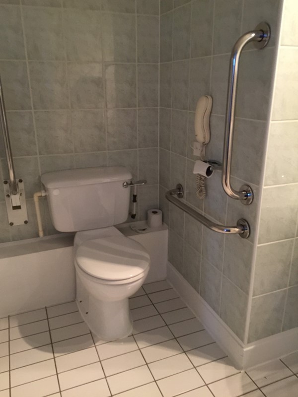 An accessible bathroom
