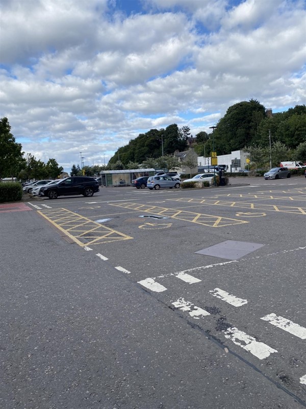 Image of disabled bays near entrance