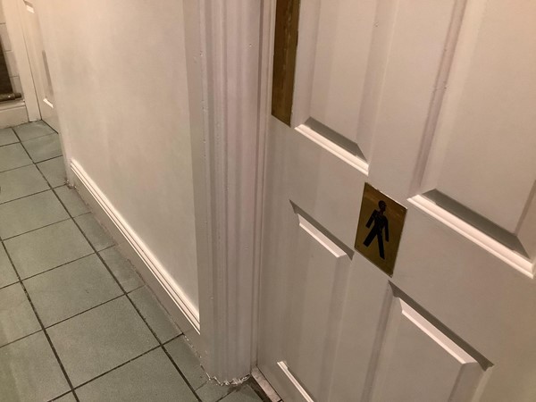 Toilet door