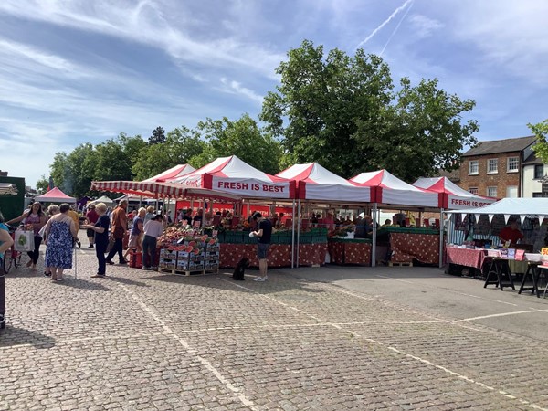 Picture of an outdoor covered market