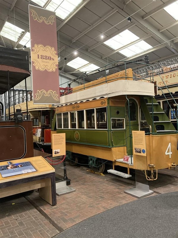Image of trams on show