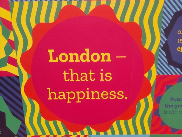 London that is happiness part of the Updating Happiness posters
