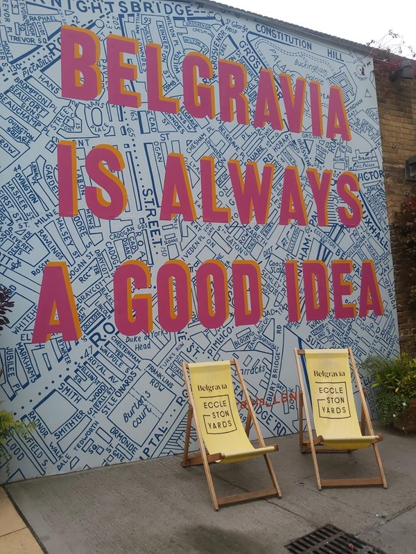 Picture of Belgravia is always a good idea sign