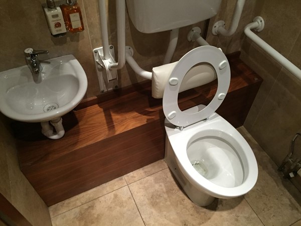 Photo of the restaurant's toilet facilities.