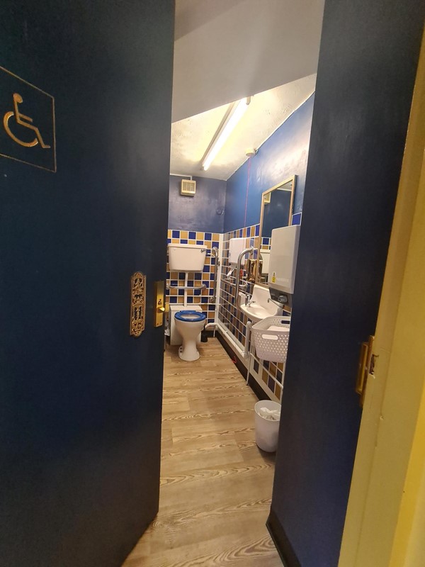 The disabled toilet.