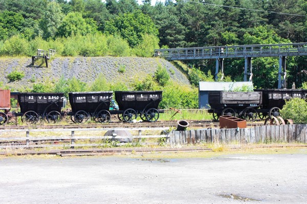 The mine wasn't accessible but the yard was and there were toilets here.