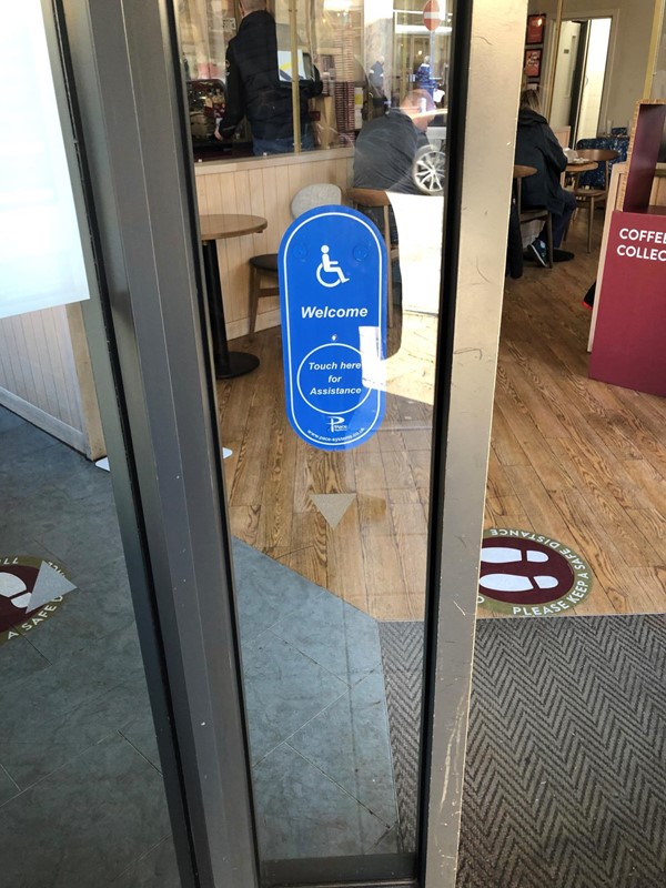 Costa Coffee in Dunfermline Fife which is not wheelchair accessible I’ve got asked can I lift her out the wheelchair she’s an adult I answered no.