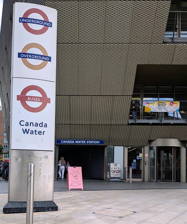 Image of the second entrance/exit that only has stairs