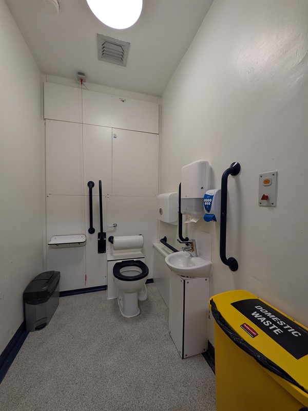 image of inside of accessible bathroom Children's Hospital