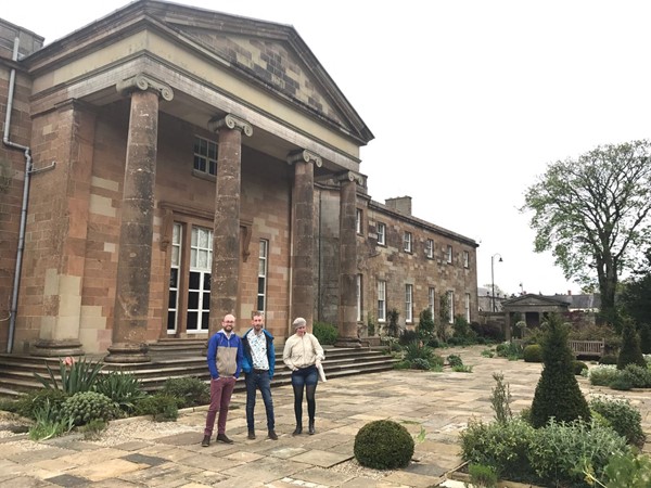 Outside Hillsborough Castle