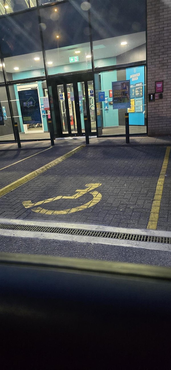 Image of a disabled parking space