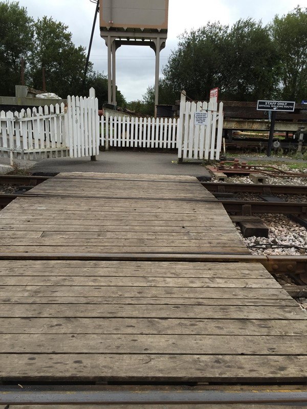 Crossing to the cafe