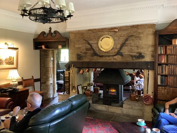 Stow Lodge Hotel  fireplace