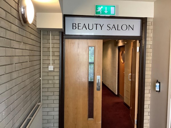 Entrance to the beauty salon