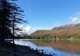 View from back of Buttermere looking back towards car park & cafe