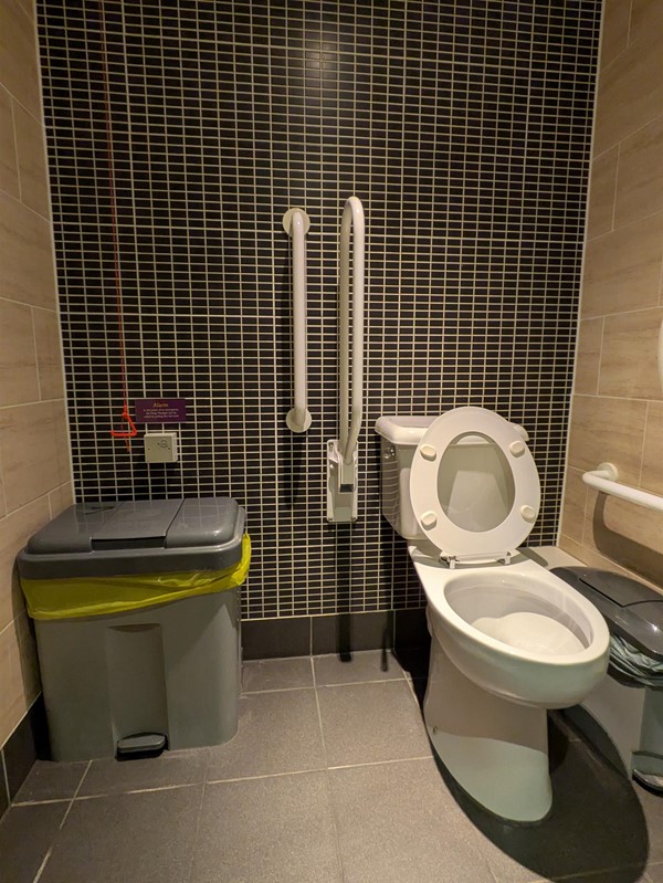 Image of left-side transfer space and bin