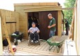 Consultations outside the tower hide