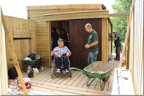 Consultations outside the tower hide