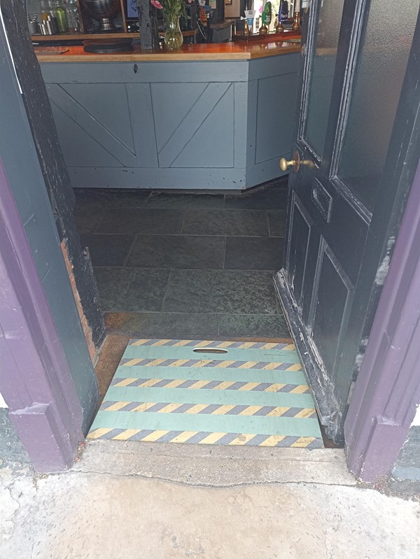 Front door access ramp