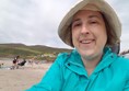 Selfie from my beach wheelchair on Inch Beach