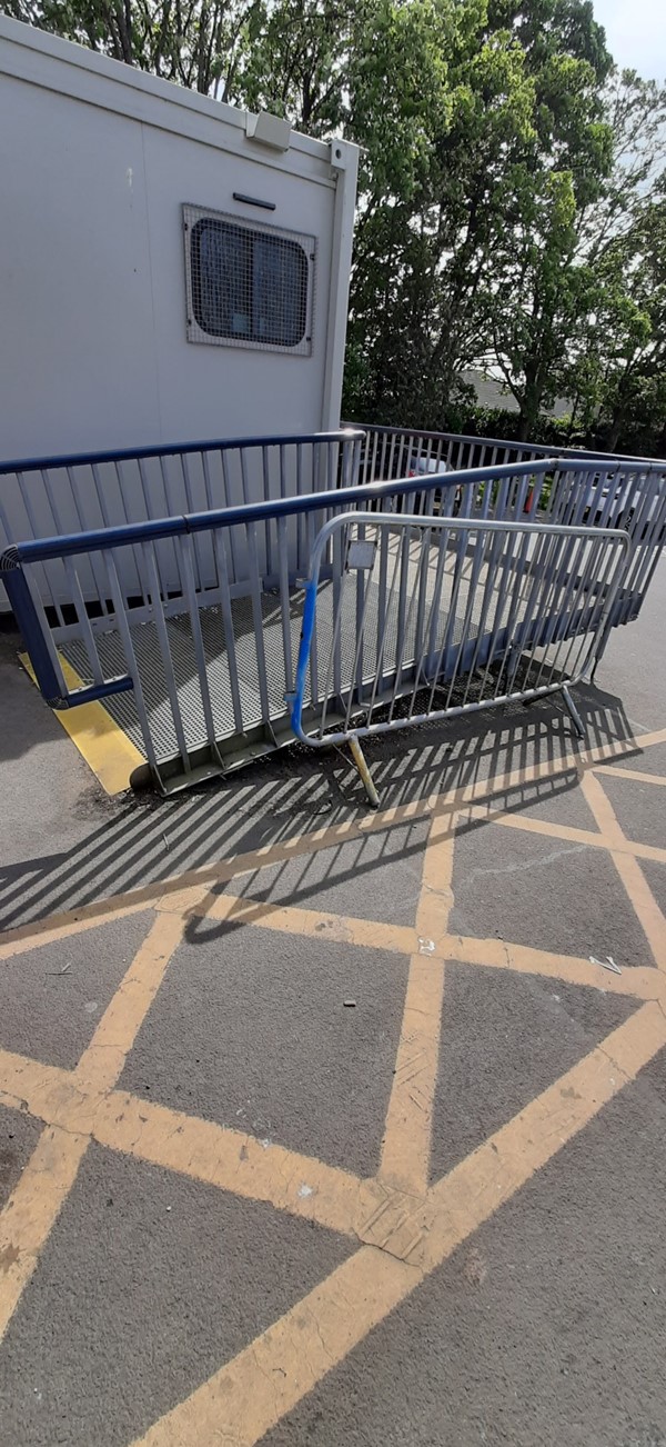 Ramp to accessible toilet