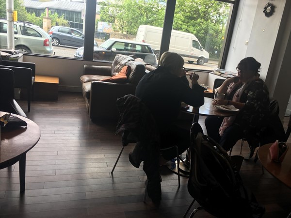 Interior of Cafe.
