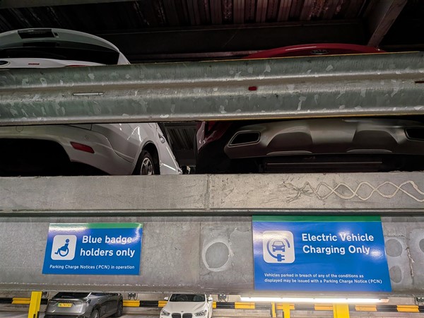 image of disabled parking EV charger signage