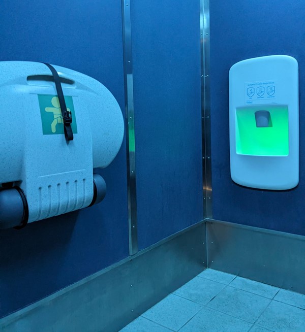 Image of the unisex toilet.