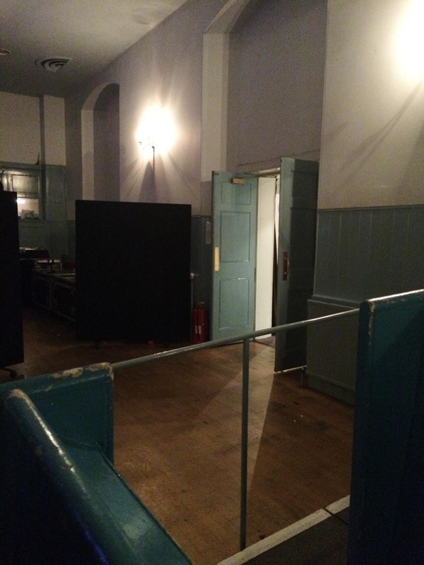 Wide entrance to concert hall.