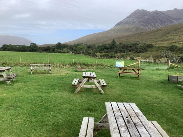 Image of picnic benches