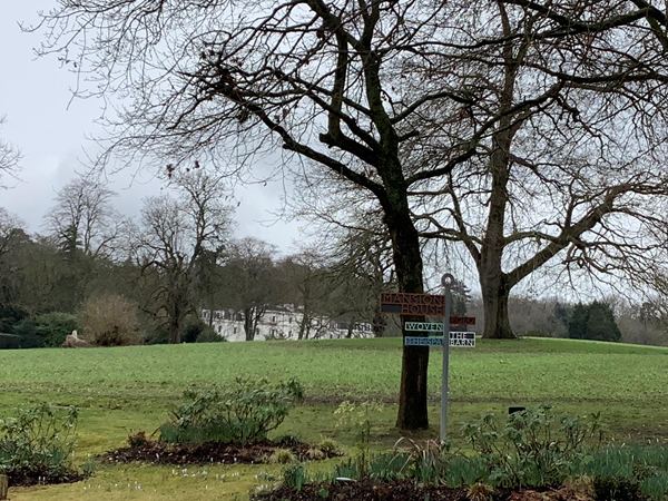 Or take this ride first of all before pulling in to the car park for the mansion. From the gate turn left and follow the signs for Mansion House, and Woven