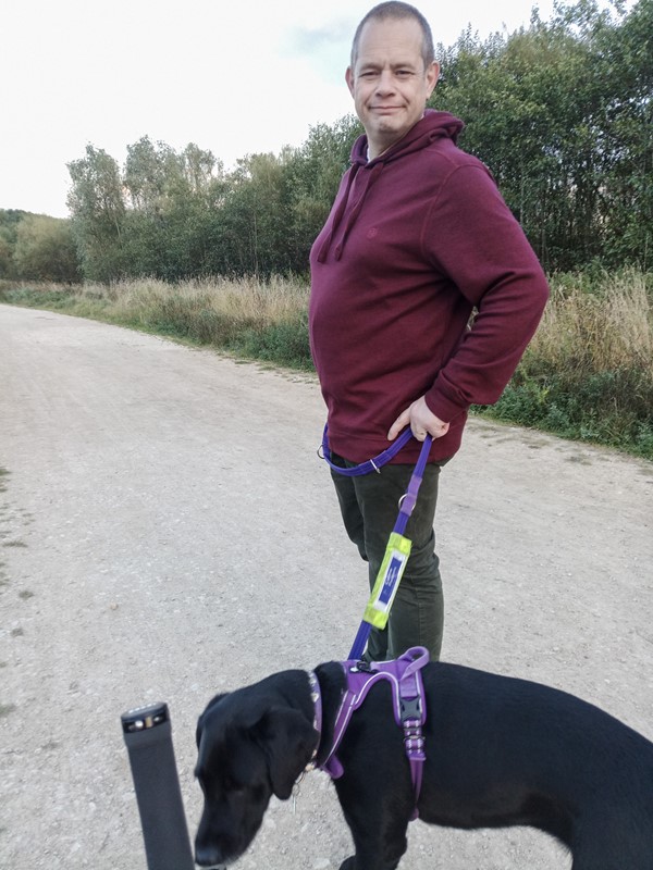 Slight incline but nice wide path and good compacted gravel surface. Most of the walks we did were like this.