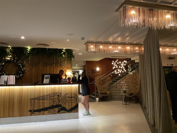Image of a reception desk