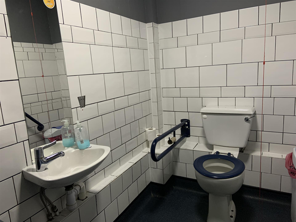 image of the inside of the accessible bathroom