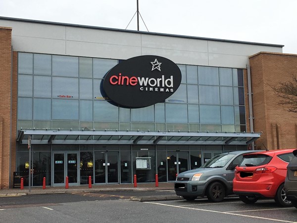 Image of the outside of Cineworld.